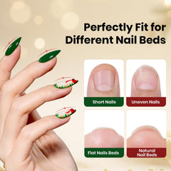 Beetles Tipex Lite almendra mediana: forma compatible con uñas reales