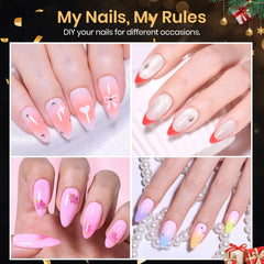 Beetles borde delgado en uñas almendra para ajuste natural