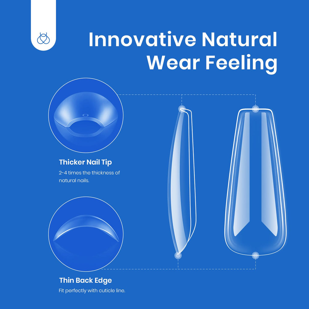 Beetles: material acrílico resistente para uñas más duraderas.