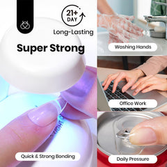 Beetles adhesión de gel para uñas acrílicas, imagen de uñas, uso versátil.