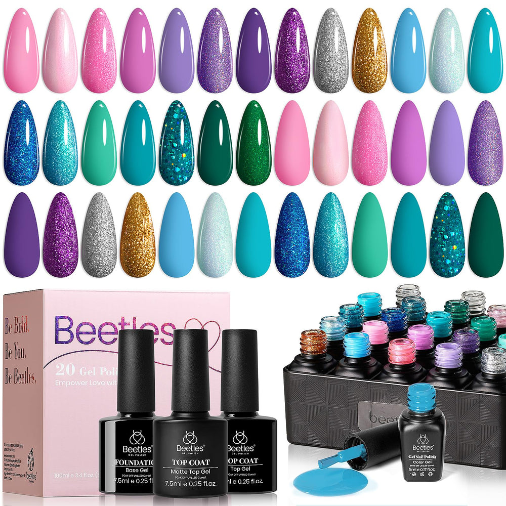 Beetles vernis gel ensemble : 20 couleurs pour varier les looks.