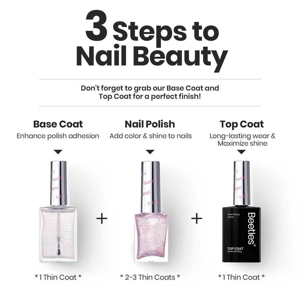 Beetles vernis rose paillettes – coffret cadeau idéal pour femmes.