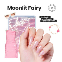 Beetles vernis rose paillettes – flacons visibles pour une application fluide.
