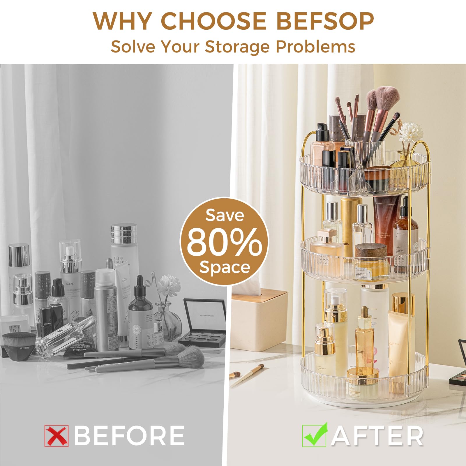 BEFSOP Materiales PET y base metálica para mayor durabilidad