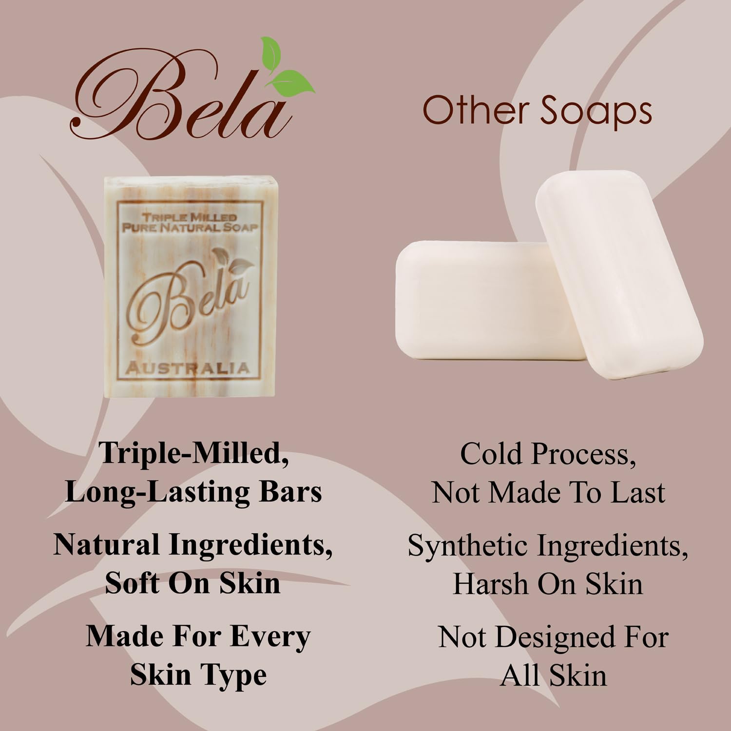 BELA lavender soap bar – relaxing scent and gentle skin care.