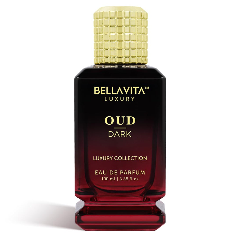 BellaVita OUD Oscuro: botella elegante mostrando un aroma intenso para cenas