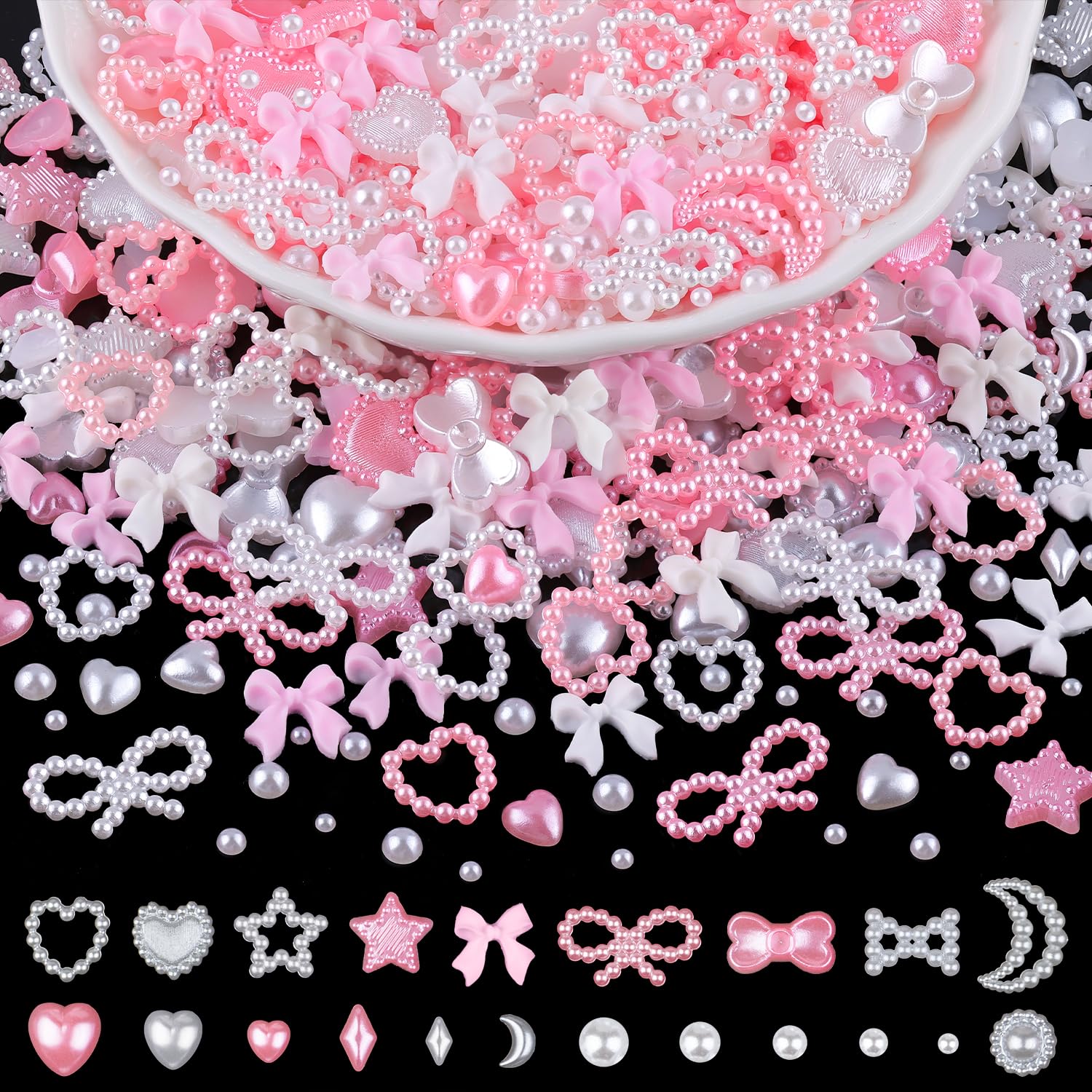 BELLEBOOST corazón 3D para uñas, ideal para diseño elegante y personalización casera.