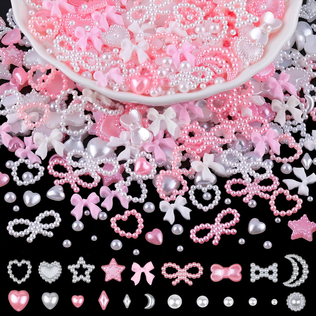 BELLEBOOST corazón 3D para uñas, ideal para diseño elegante y personalización casera.
