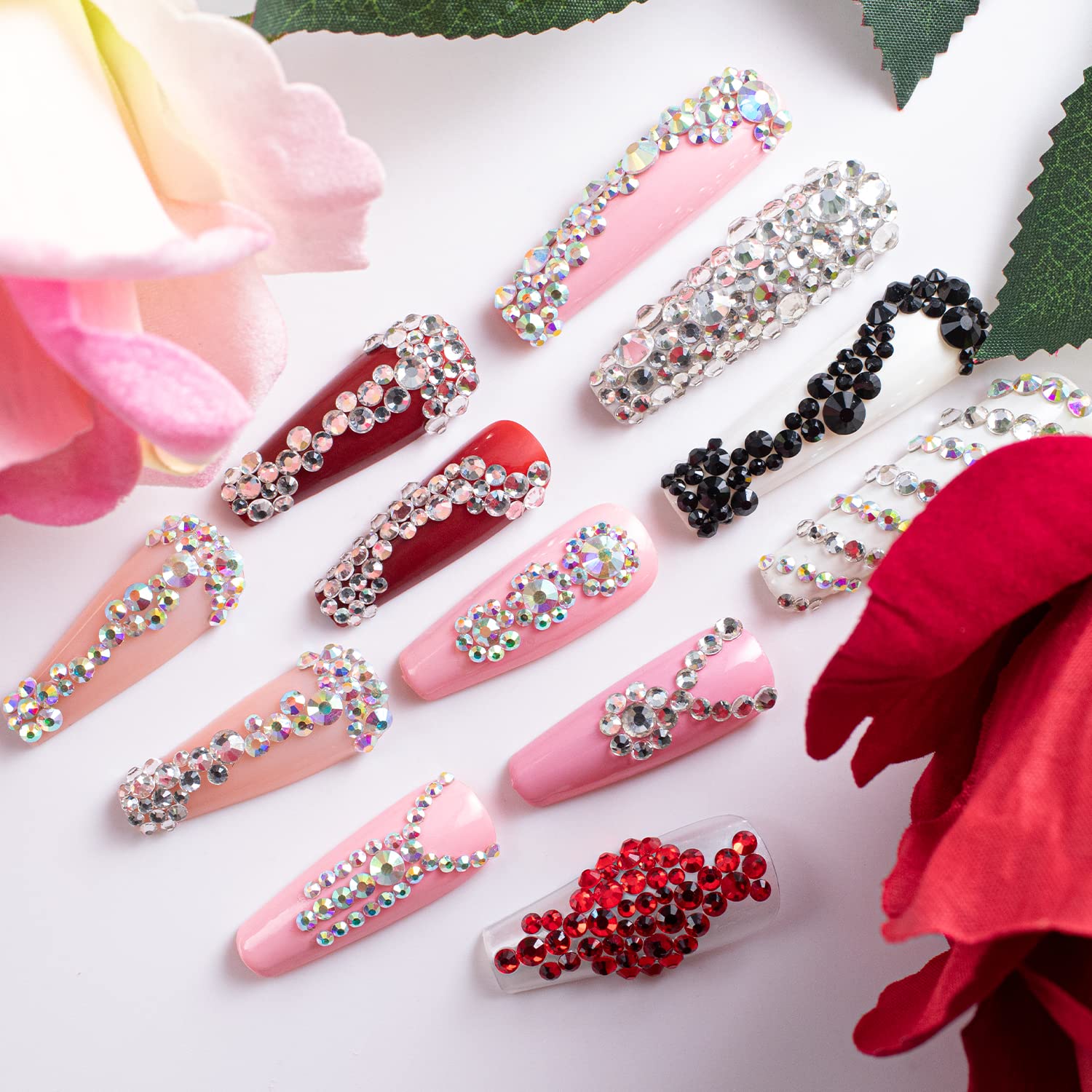 BELLEBOOST ideas de diseño con cristales para uñas y accesorios