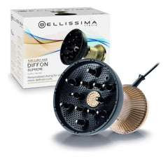 Bellissima Diffon Supremo con difusor XL en uso para rizos definidos