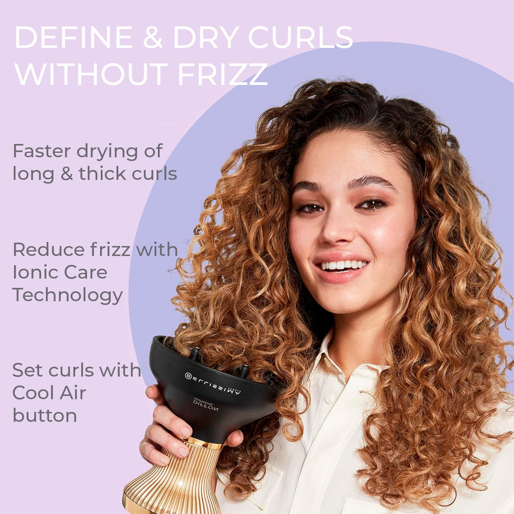 Secador Bellissima Diffon Supremo para cabello rizado con control de temperatura