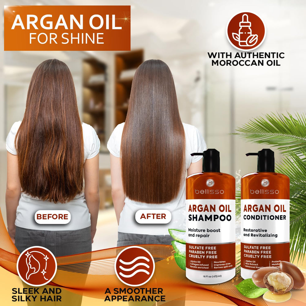 Bellisso set acondicionador aceite de argán para nutrición profunda