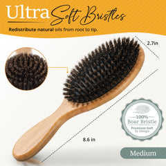 Peine Belula de madera para desenredar con delicadeza.