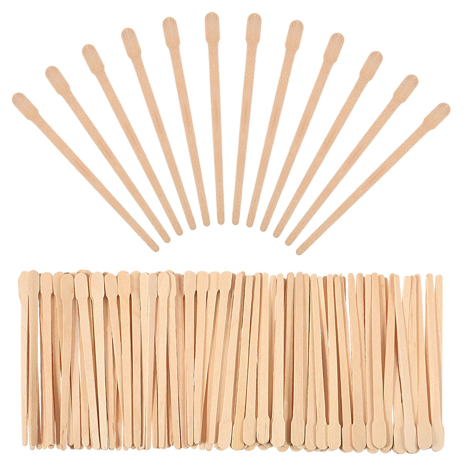 Bememo aplicadores de cera de madera para cejas y labios