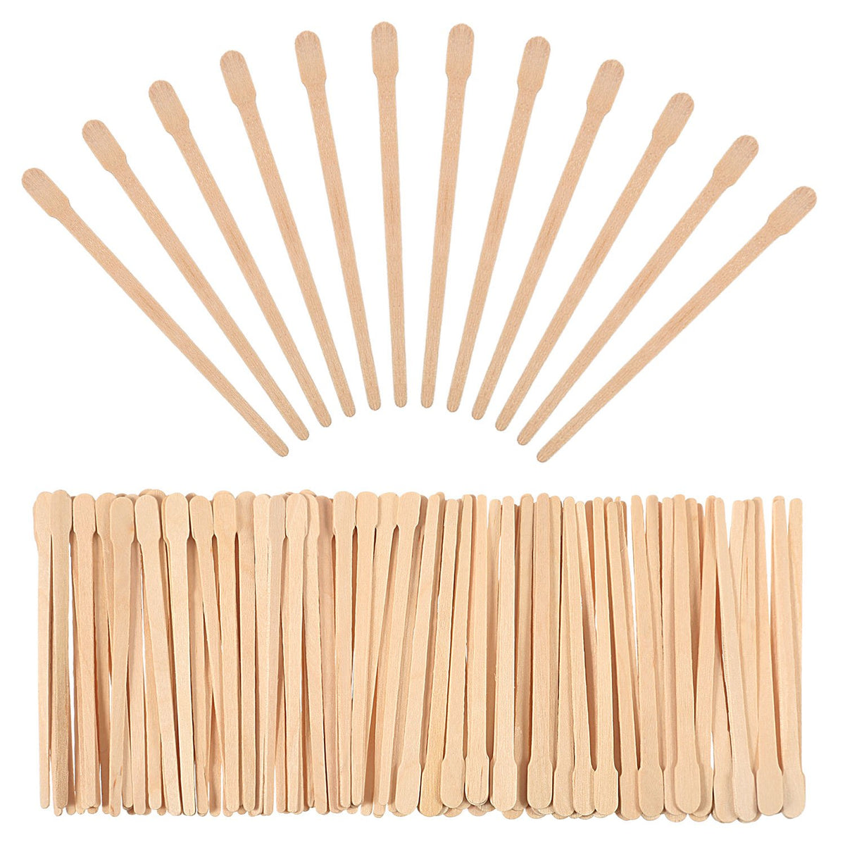Bememo aplicadores de cera de madera para cejas y labios