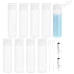 BENECREAT botellas muestra viaje 18ml para viajar ligero y organizar cosméticos.