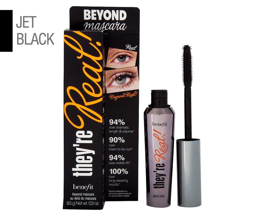 They're Real! Mascara, envase compacto ideal para retoques diarios.