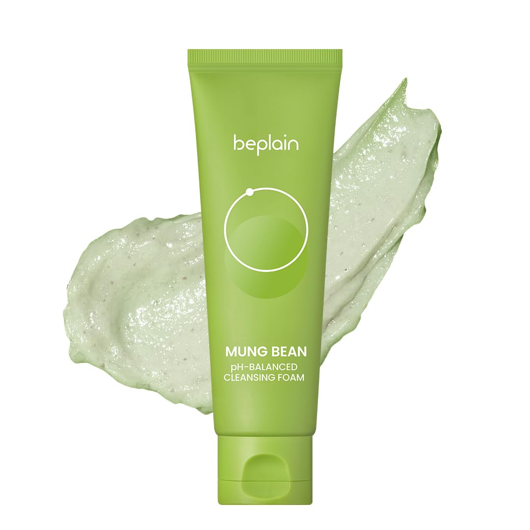 Beplain mung bean cleansing foam pump for easy daily use and gentle cleansing.