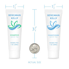Empaque blanco del conjunto Bergman Kelly para hospitalidad.