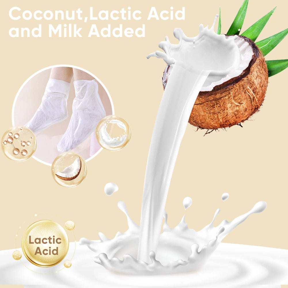Mascarilla para pies Berlaney con coco, aplicación sencilla y resultados suaves.