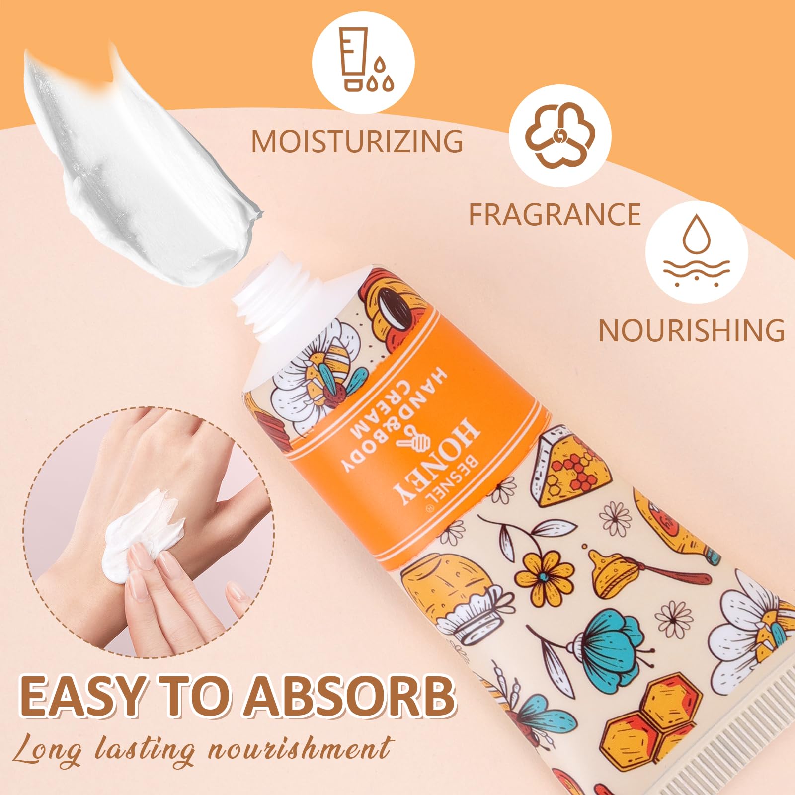Besnel deep moisturizing texture close-up showing quick absorption