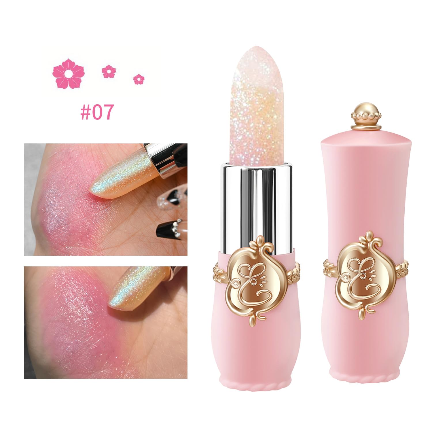 Aplicación detallada de labial BestLand en textura suave.