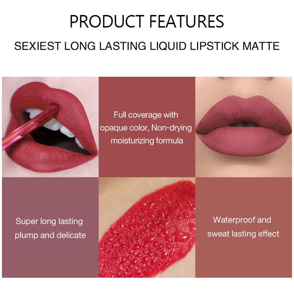 BestLand Labial Mate Rosado Suave: acabado mate cómodo y ligero.