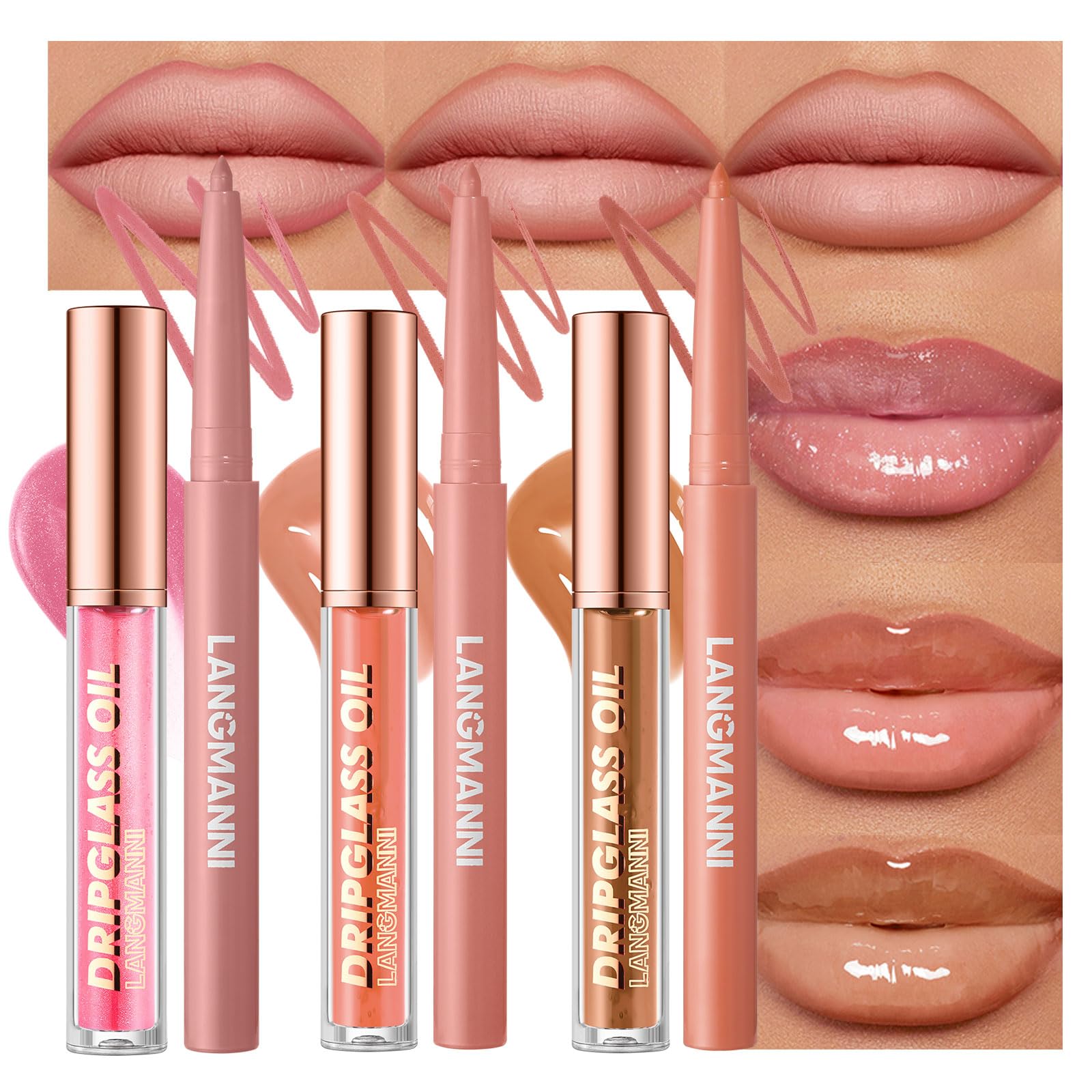 BestLand lapiz delineador labios mate set: definición precisa para labios definidos.