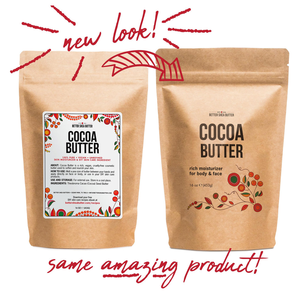 Better Shea Butter manteca de cacao aroma chocolate suave que se desvanece.