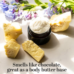 Better Shea Butter manteca de cacao para cicatrices: aplicación suave en zonas sensibles.