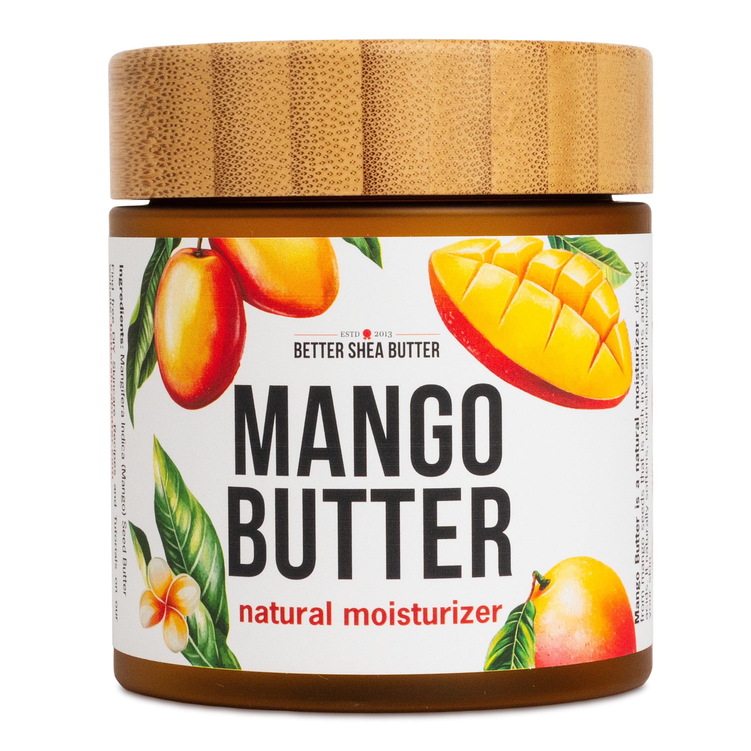Better Shea Butter manteca de mango pura para piel y cabello, hidratación suave.