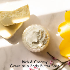 Better Shea Butter barra refinada sin fragancia, ideal para jabones hechos en casa.