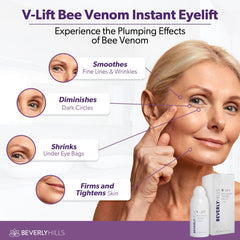 Botella de Beverly Hills V-Lift con etiqueta clara y tamaño de 30 ml