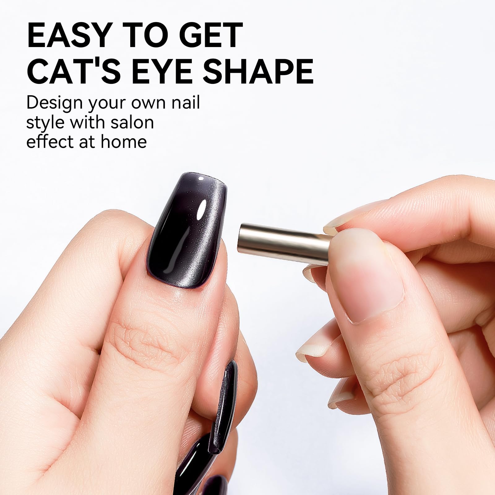Bevimee ojo de gato diamante destellos brillantes para look glamoroso