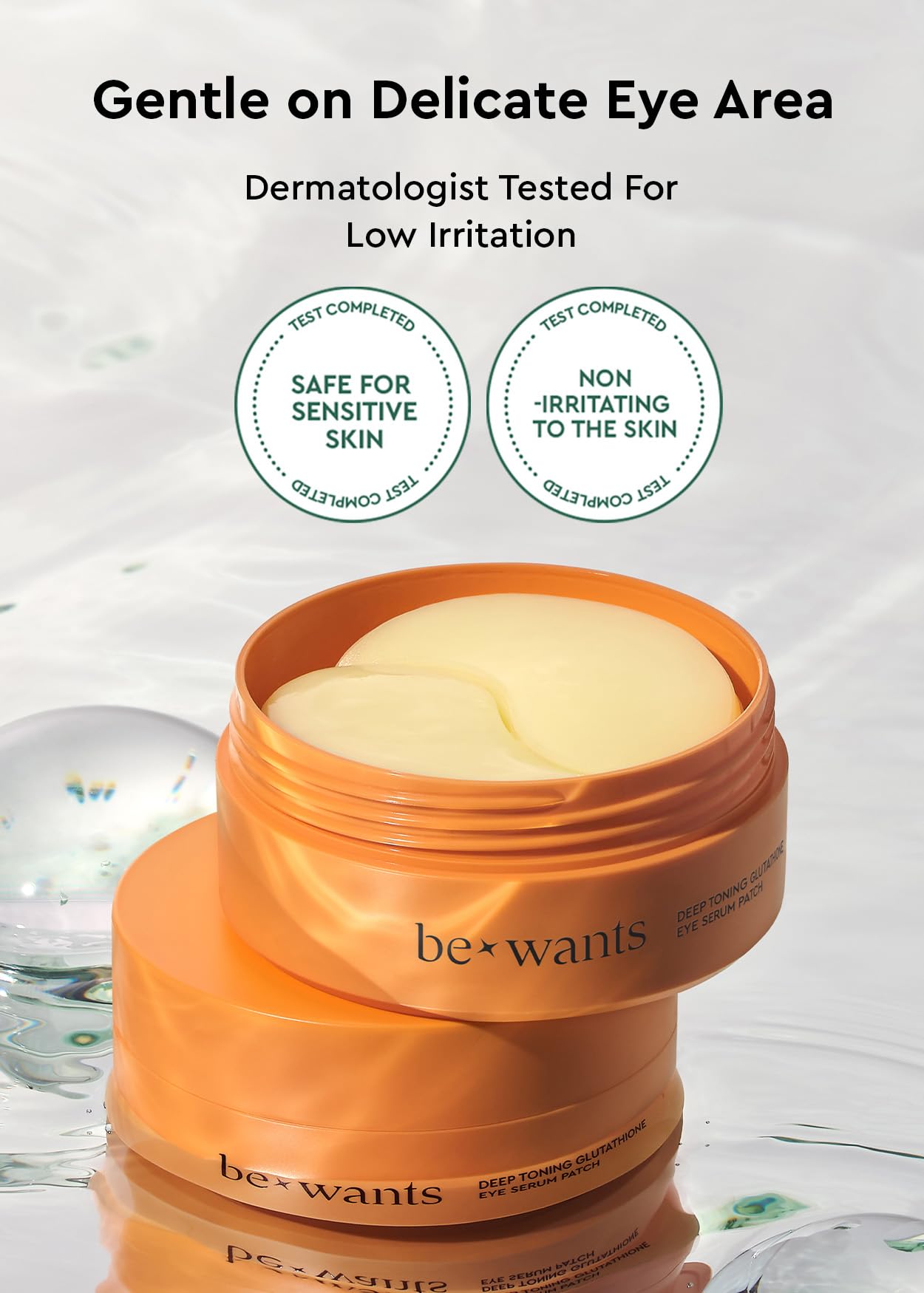 BE+WANTS envase con 60 parches para viaje