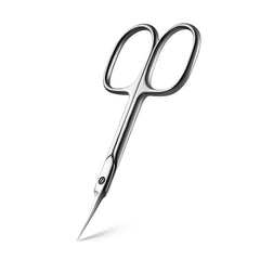 Tijeras BEZOX de cutícula curvas con precisión para manicura en casa.