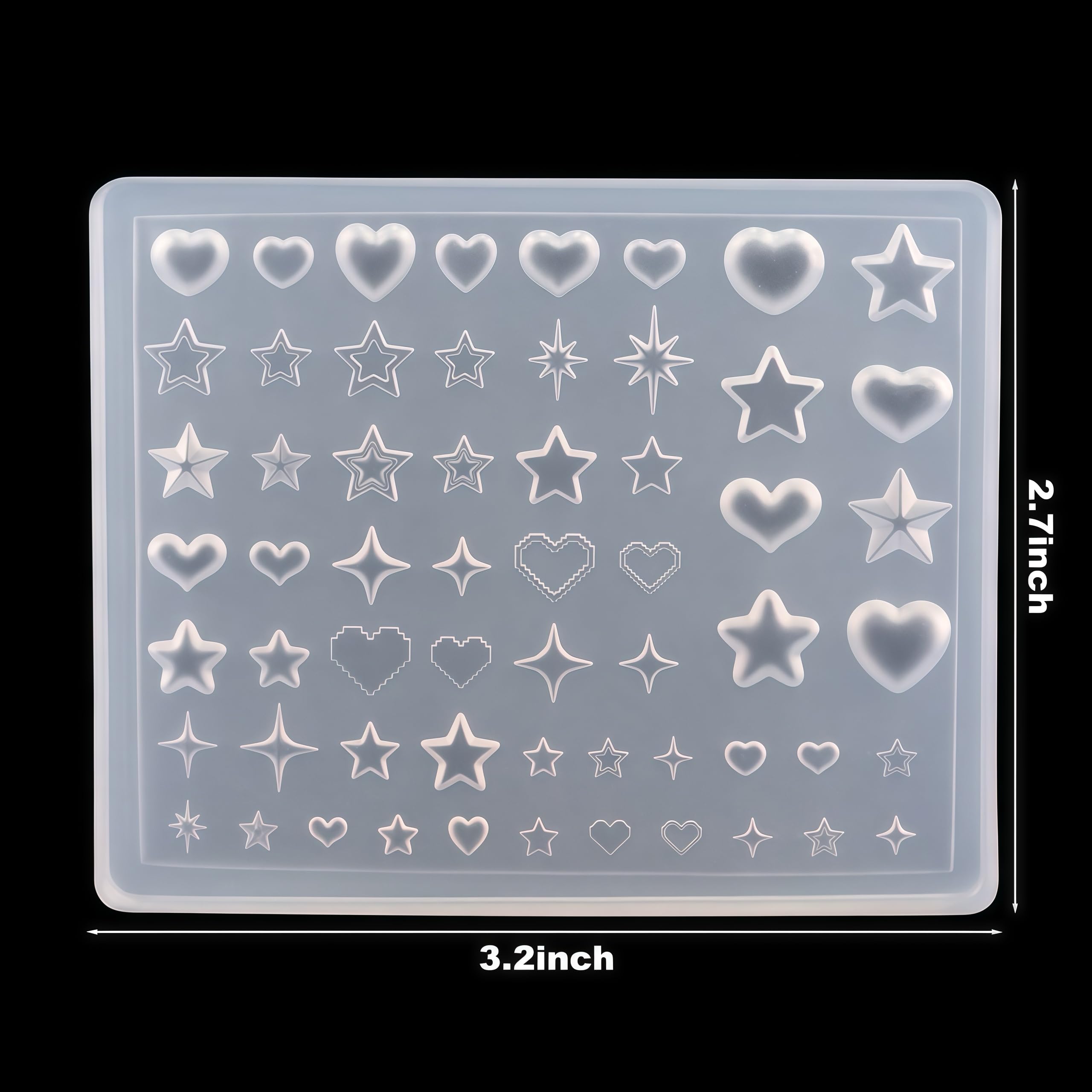 BHCCXZ uso DIY 3D para uñas, perfecto para proyectos decorativos y regalos