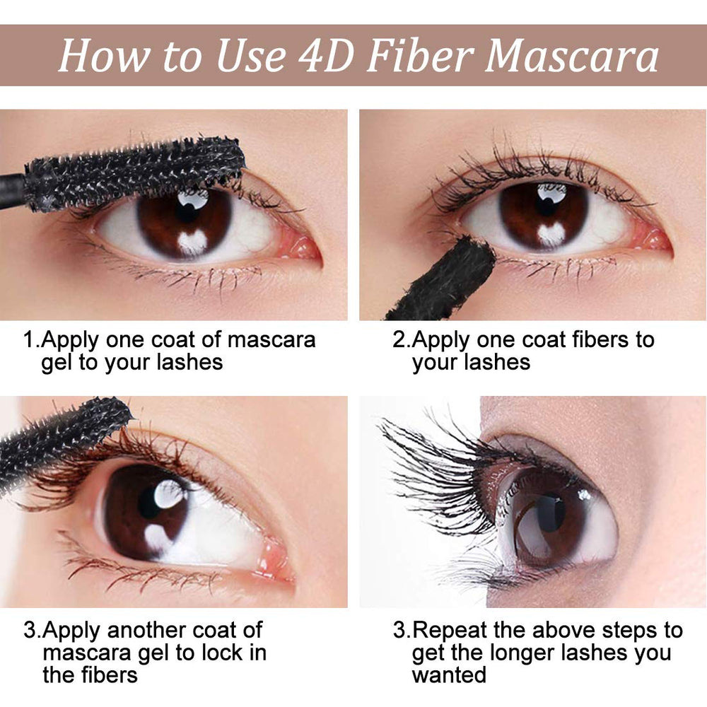 Bieyoc Mascara 4D Seda: prueba de resistencia al agua para mayor seguridad.