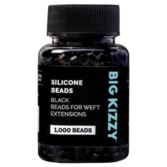 Big Kizzy microlinks con silicona negra, detalle de la cuenta para extensiones