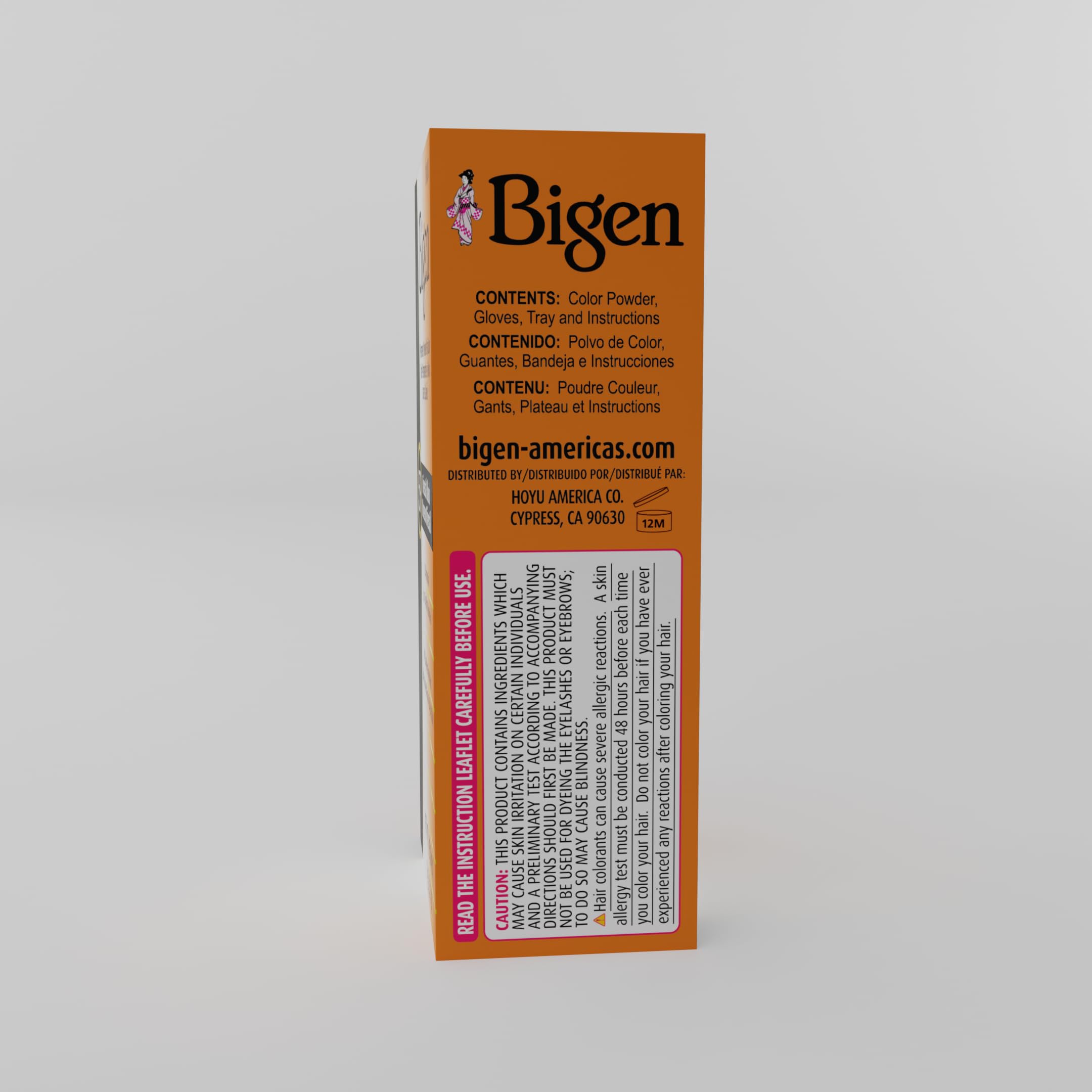 Bigen #57 sin amoniaco aroma suave durante la aplicación.