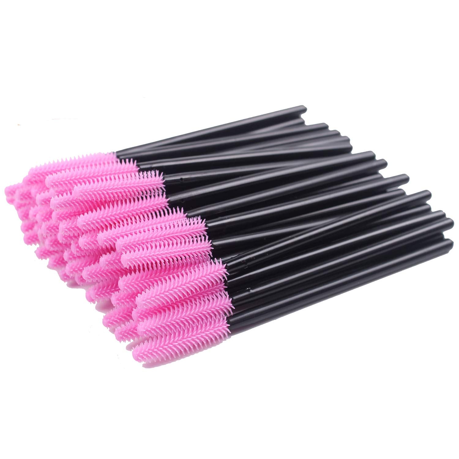 BIHRTC pack de cepillos desechables de silicona para pestañas, higiene y comodidad diaria.