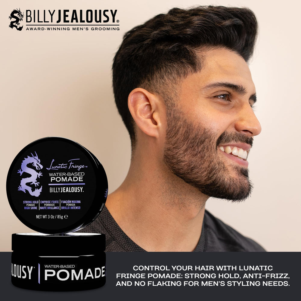 Brillo alto y control para cabello grueso con Lunatic Fringe.