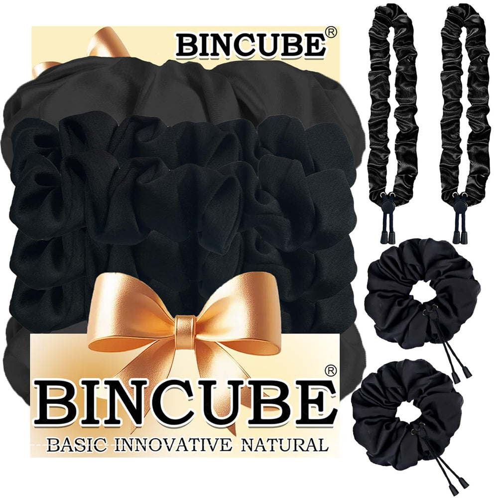 BINCUBE Afro Puff Scrunchie con ajuste suave para peinados afro sin frizz