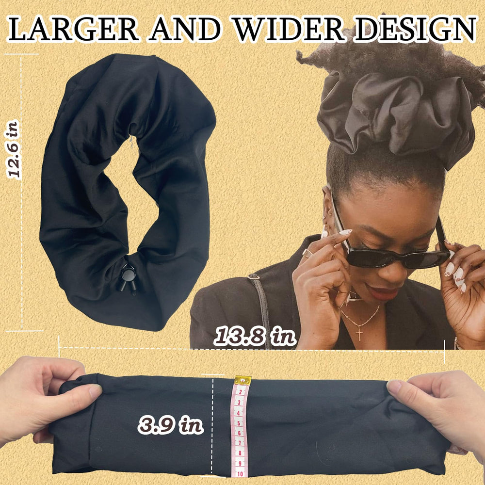 BINCUBE Scrunchie para pelo grueso, diseño ajustable para uso diario seguro