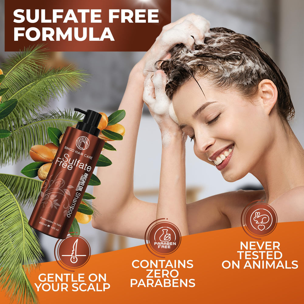 BINGO HAIR CARE botella muestra hidratación profunda para cabello dañado.