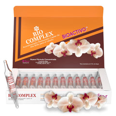 Bio Complex, cabello dañado, restauración profunda para suavidad y brillo.