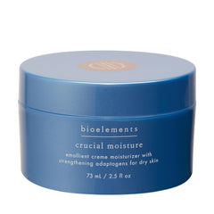 Bioelements Crucial Moisture, frasco, hidratación profunda para piel seca.