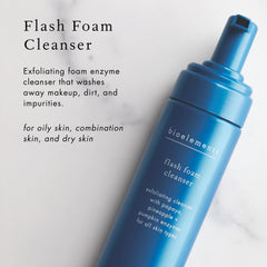 Bioelements Flash Foam Cleanser textura espuma cremosa que deja piel suave