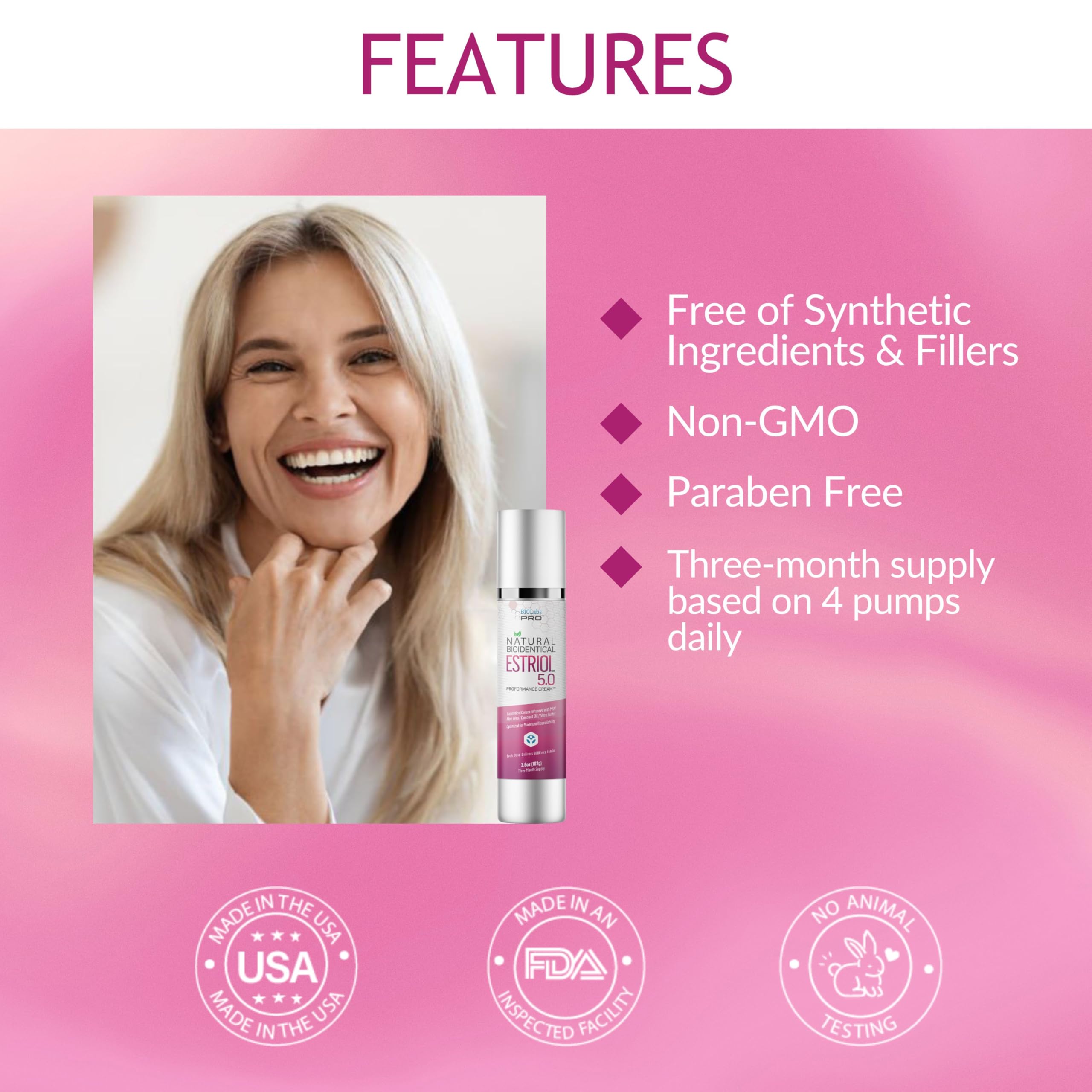 BIOLABS PRO UltraSpa: texture onctueuse offrant une application agréable.