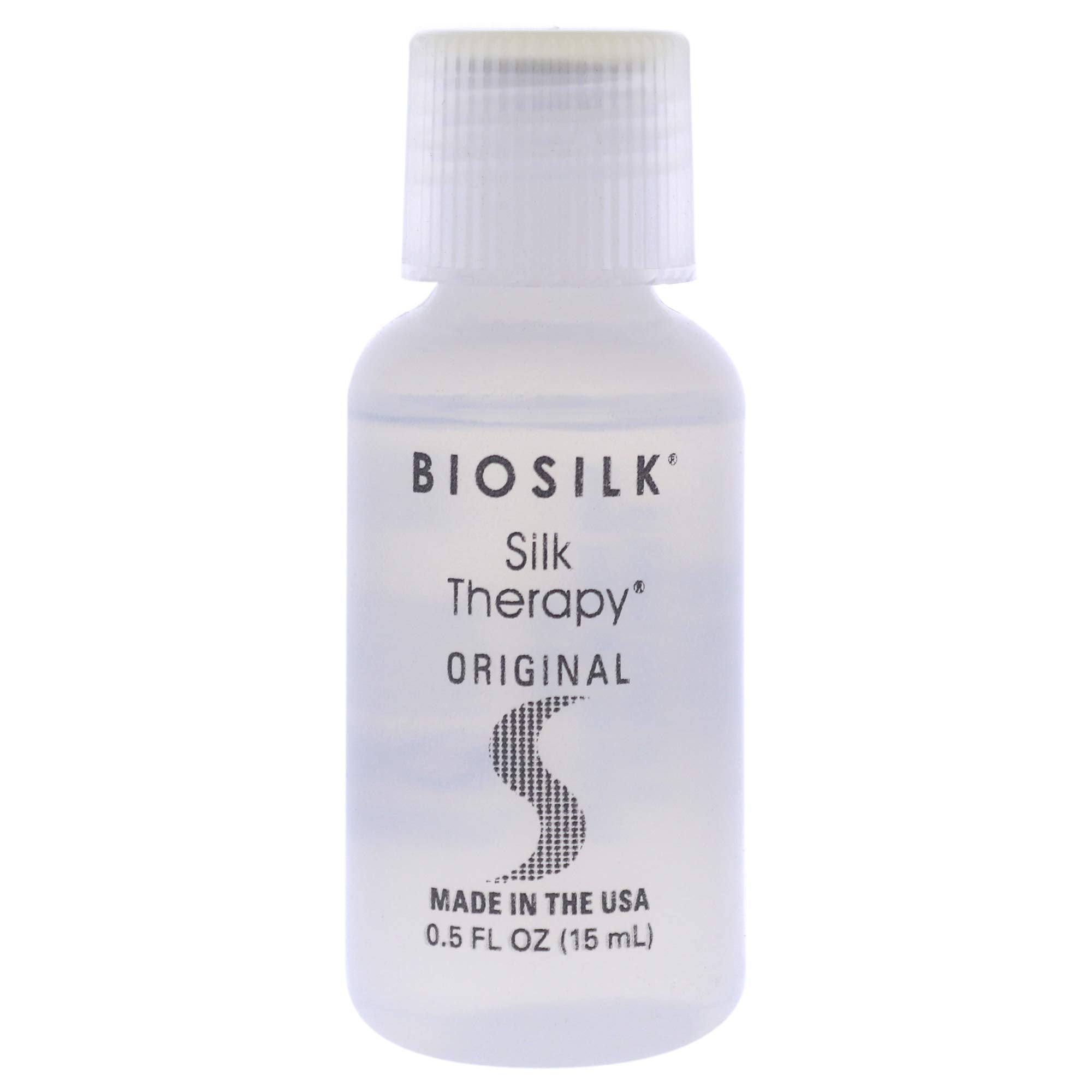 BioSilk Tratamiento de Seda Original, botella 14 ml: brillo suave y protección de la fibra capilar.